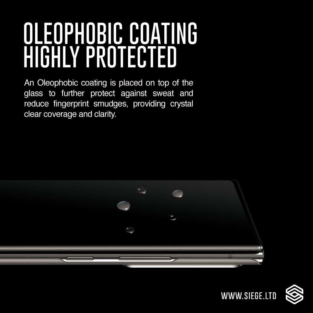 SIEGE GLASTIMATE Samsung Galaxy S22 Ultra UV Nano Glue 3D Full Coverage Protection Tempered Glass Screen Protector