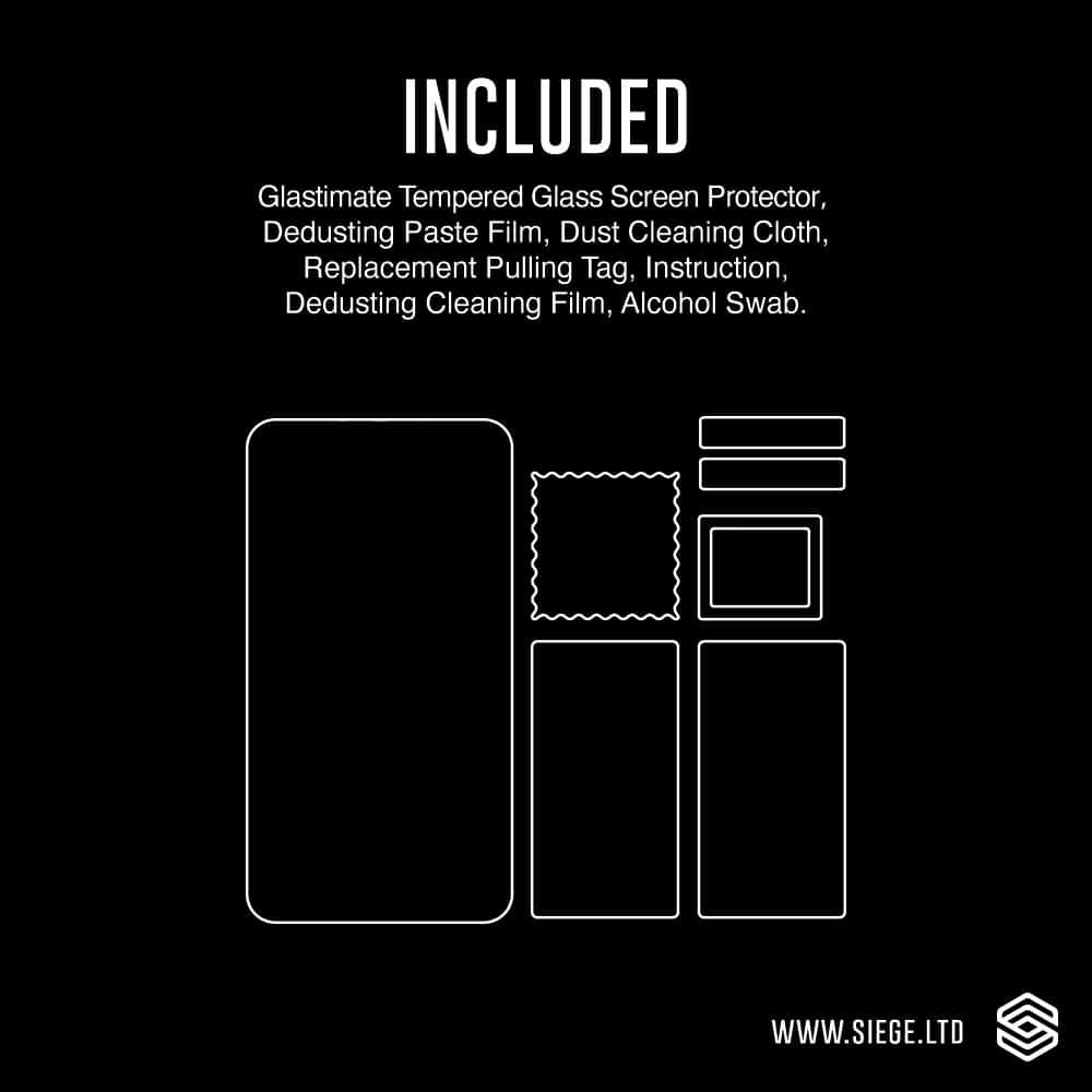 SIEGE GLASTIMATE Samsung Galaxy S22 Ultra UV Nano Glue 3D Full Coverage Protection Tempered Glass Screen Protector