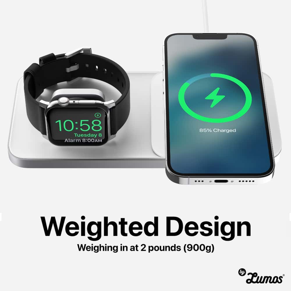 NOMAD BASE ONE MAX Magsafe Charger 15W Wireless Charging Speed Apple Watch/Phone Charging Base Charge 3x Faster