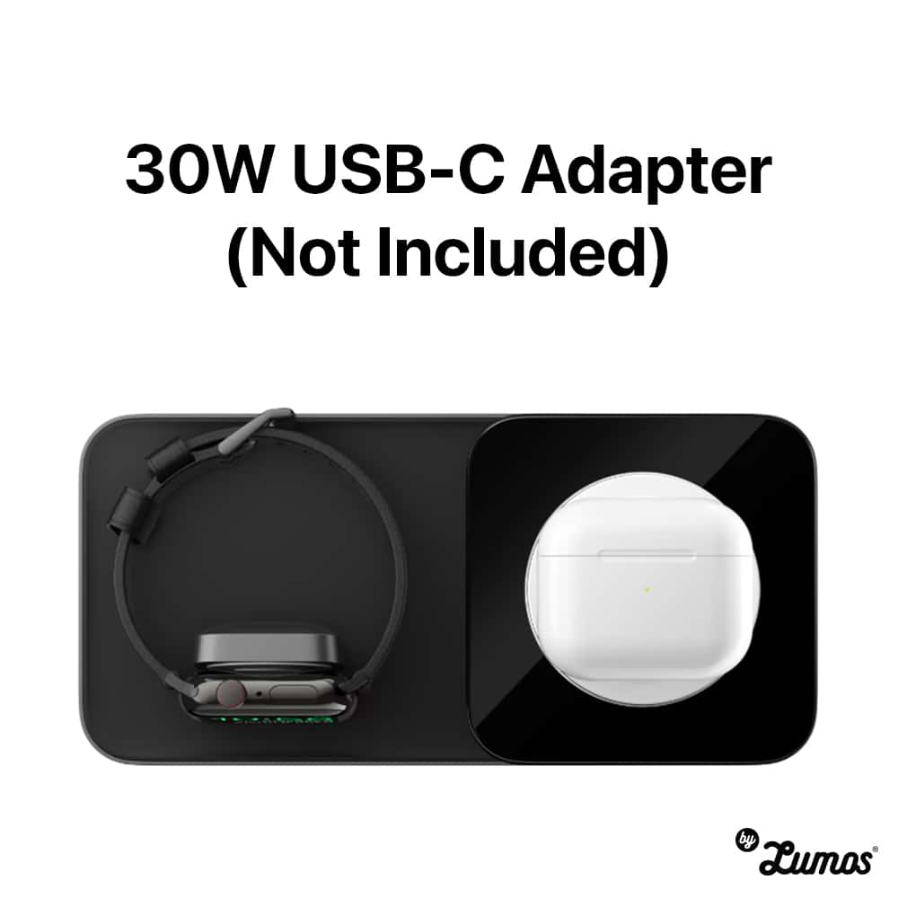 NOMAD BASE ONE MAX Magsafe Charger 15W Wireless Charging Speed Apple Watch/Phone Charging Base Charge 3x Faster