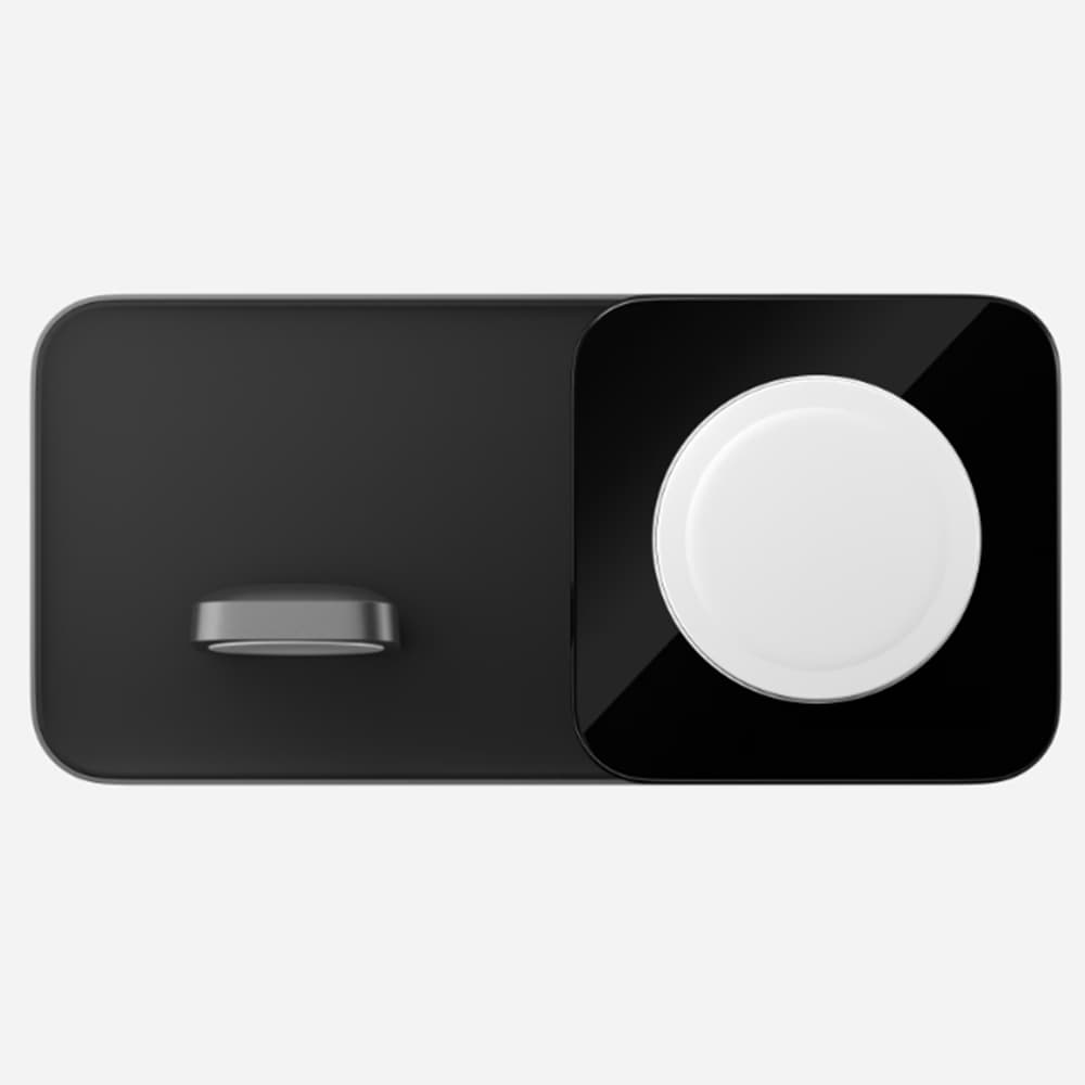 NOMAD BASE ONE MAX Magsafe Charger 15W Wireless Charging Speed Apple Watch/Phone Charging Base Charge 3x Faster β Carbide