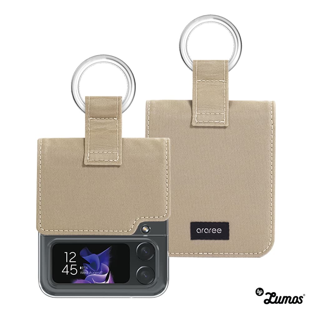 ARAREE RING DIARY SERIES For Samsung Galaxy Z Flip 4 5G β Beige