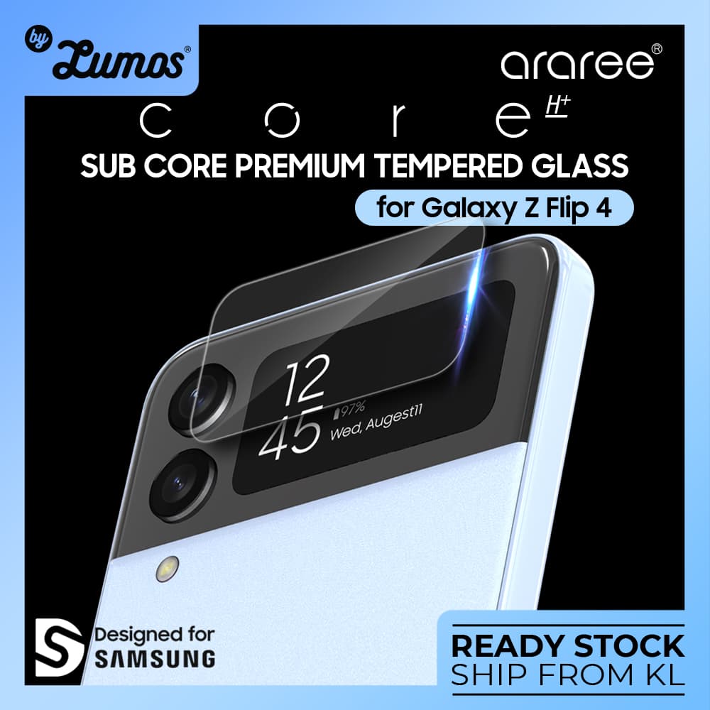 ARAREE SUB CORE Premium Tempered Glass Protector Samsung Galaxy Z Flip 4 5G (Front Screen Only)