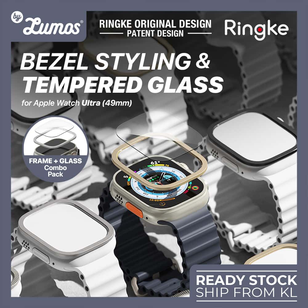 Ringke BEZEL STYLING & TEMPERED GLASS For Apple Watch Ultra Protective Premium Steel Case