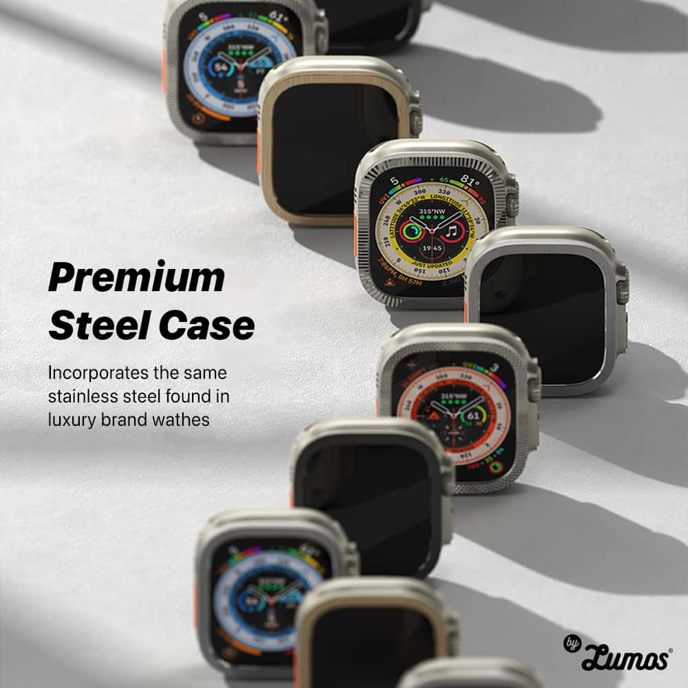 Ringke BEZEL STYLING & TEMPERED GLASS For Apple Watch Ultra Protective Premium Steel Case