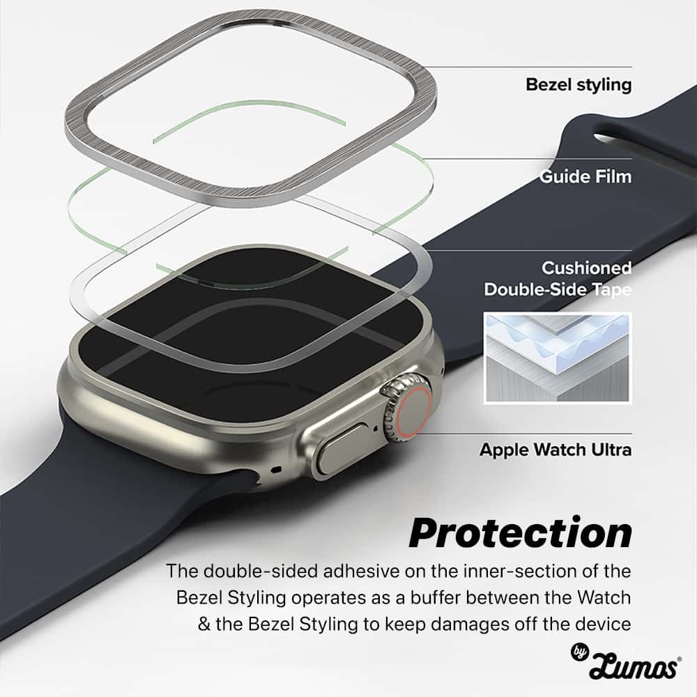 Ringke BEZEL STYLING & TEMPERED GLASS For Apple Watch Ultra Protective Premium Steel Case