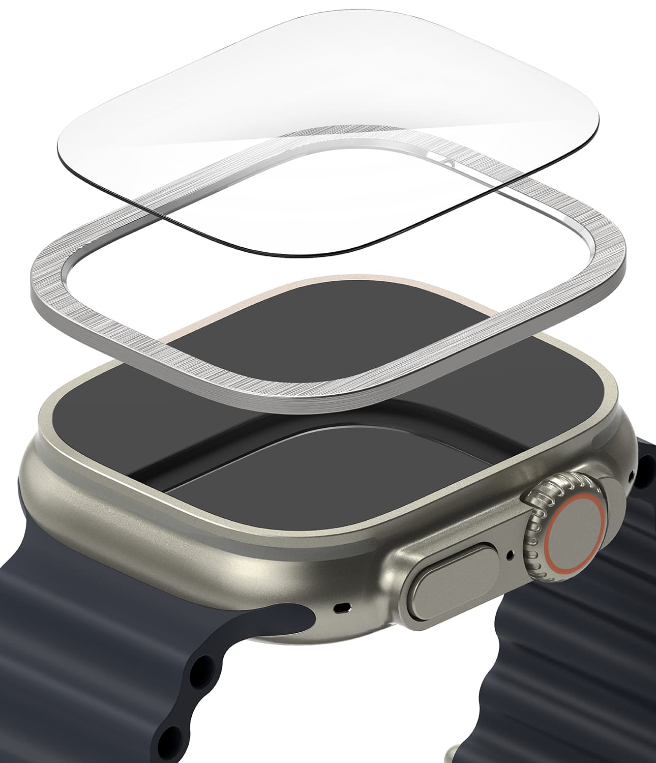 Ringke BEZEL STYLING & TEMPERED GLASS For Apple Watch Ultra Protective Premium Steel Case โ 01