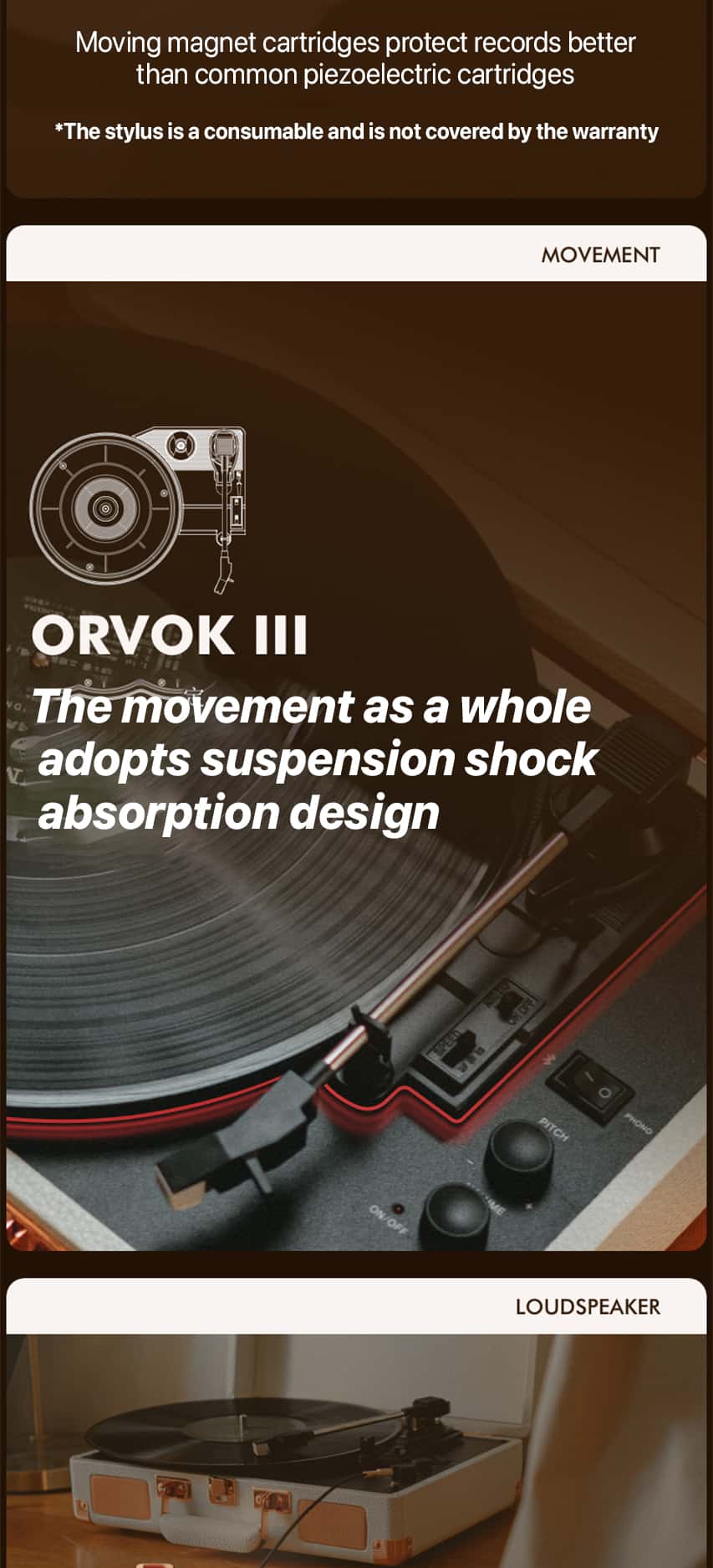 SYITREN ORVOK III All-In-One Vinyl Record Player