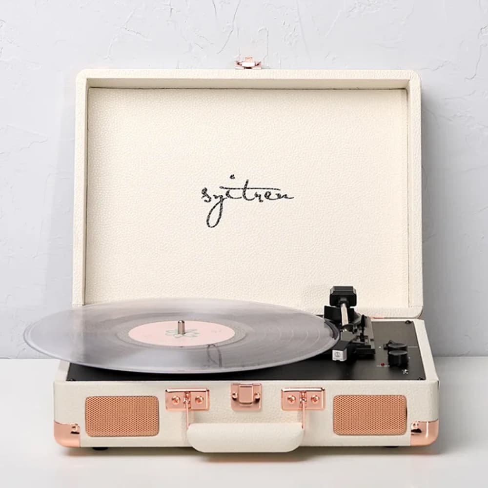 SYITREN ORVOK III All-In-One Vinyl Record Player – White