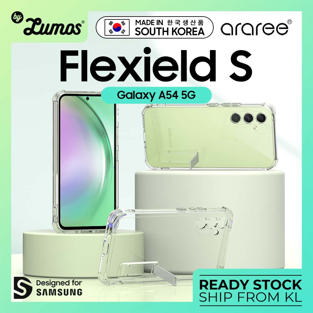 ARAREE FLEXIELD S Samsung Galaxy A54 Soft Clear Black Cover Protective Case