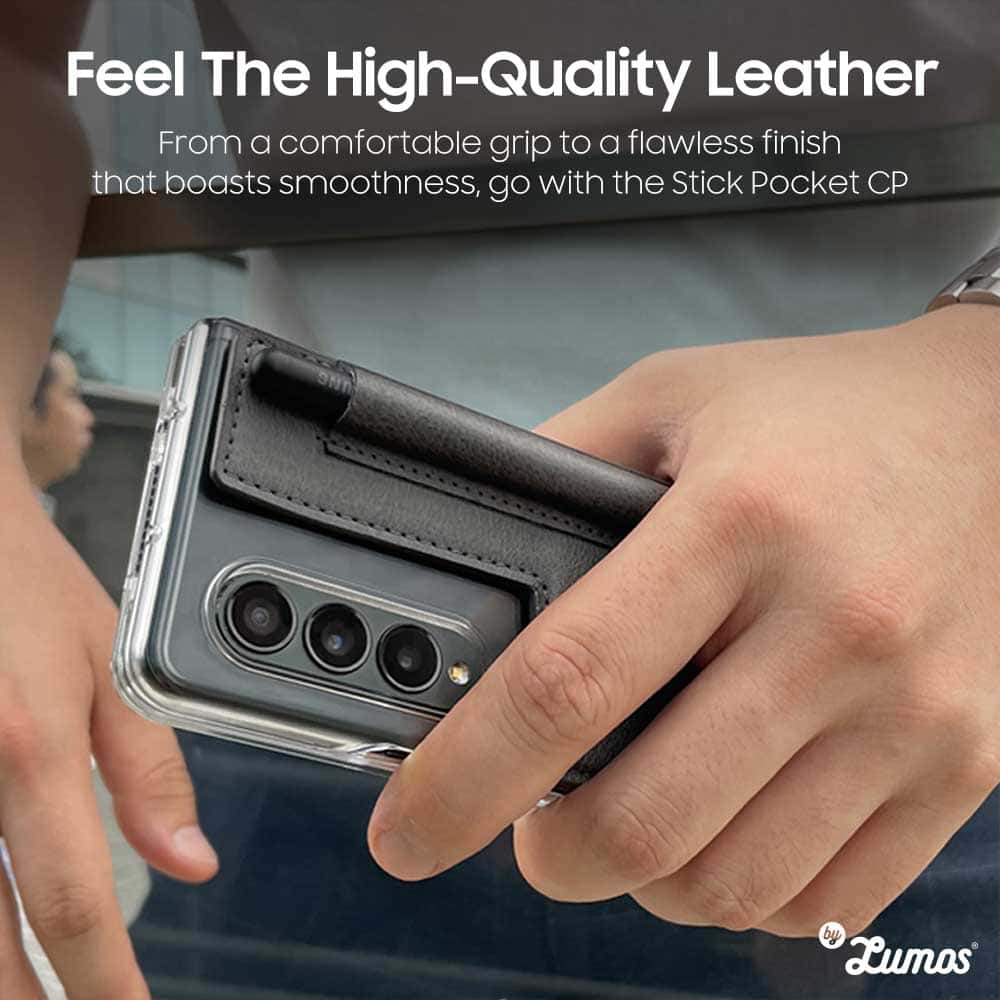 ARAREE STICK POCKET CP For Samsung Galaxy Z Fold 3/Z Fold 4/Z Fold 5 All In One S Pen & Card Pocket Wallet