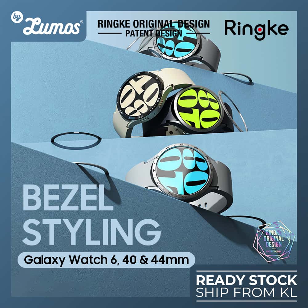 RINGKE BEZEL STYLING Samsung Galaxy Watch 6 40mm / 44mm Protective Casing Cover Premium Steel Case