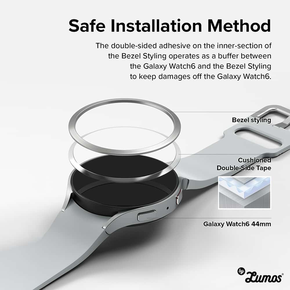 RINGKE BEZEL STYLING Samsung Galaxy Watch 6 40mm / 44mm Protective Casing Cover Premium Steel Case