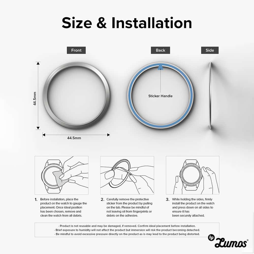 RINGKE BEZEL STYLING Samsung Galaxy Watch 6 40mm / 44mm Protective Casing Cover Premium Steel Case