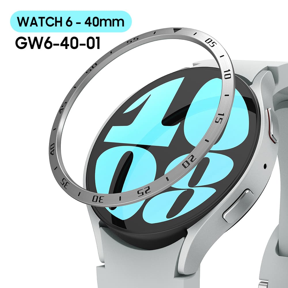 RINGKE BEZEL STYLING Samsung Galaxy Watch 6 40mm / 44mm Protective Casing Cover Premium Steel Case โ GW6-40-01