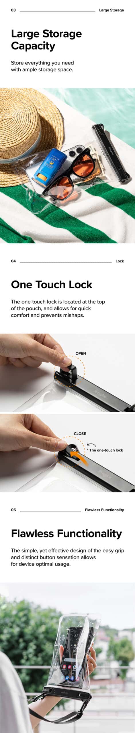 RINGKE FRAMELESS WATERPROOF POUCH