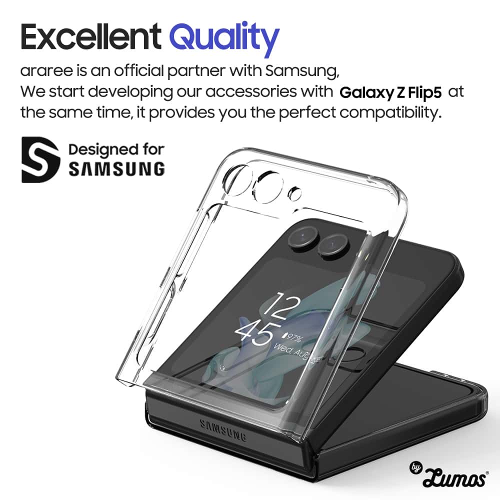 ARAREE NUKIN SERIES Samsung Galaxy Z Flip 5 Simple Slim Transparent Protective Case
