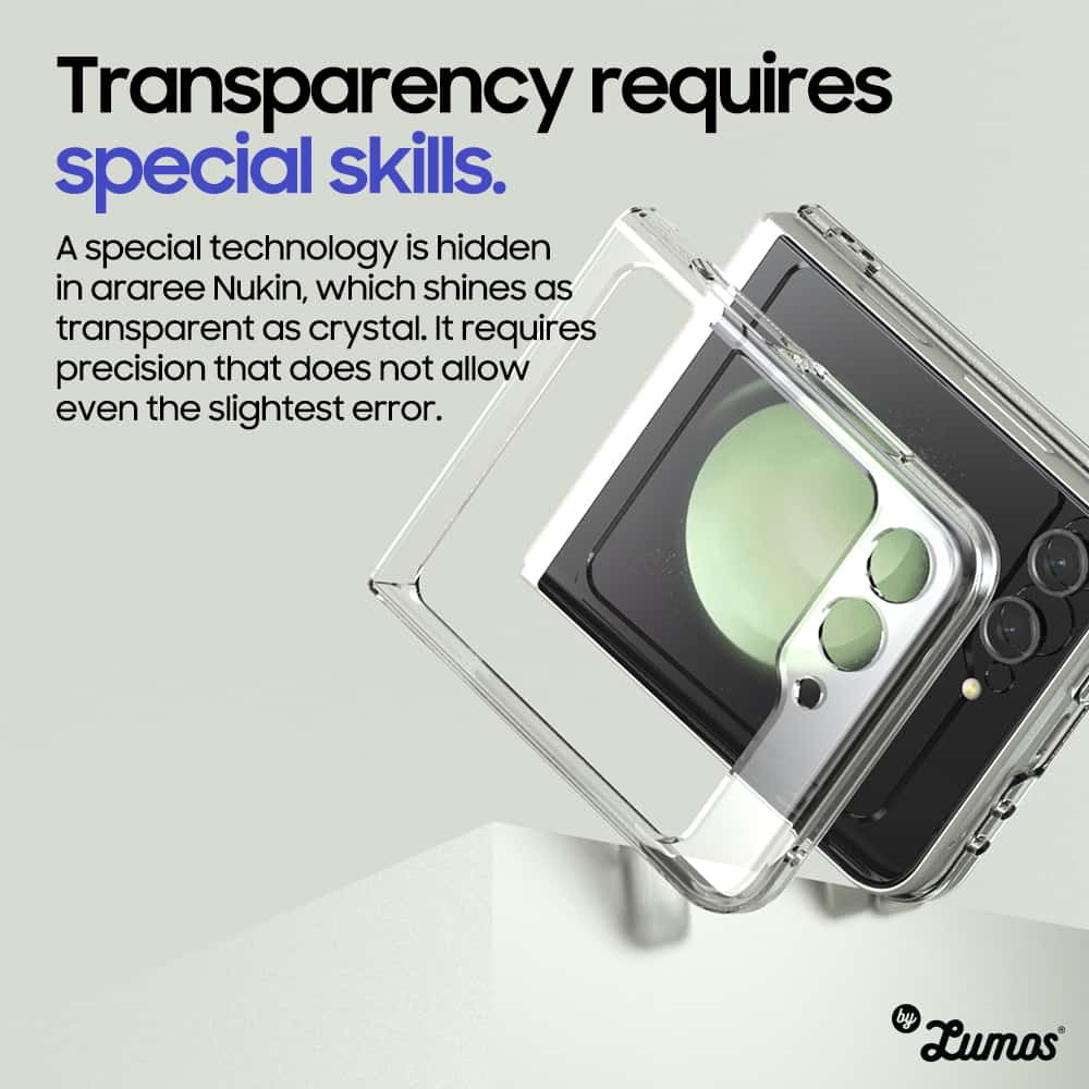 ARAREE NUKIN SERIES Samsung Galaxy Z Flip 5 Simple Slim Transparent Protective Case