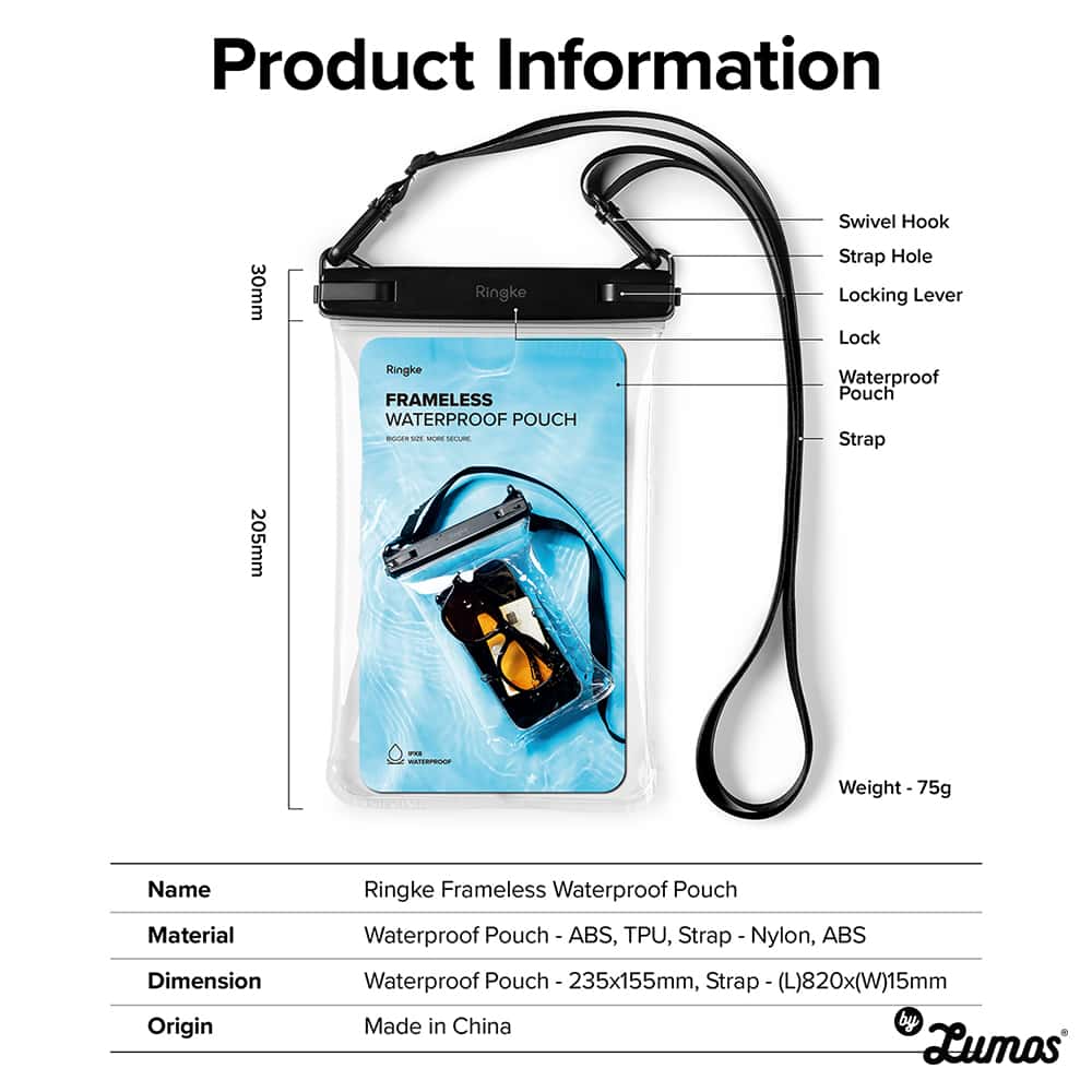RINGKE FRAMELESS WATERPROOF POUCH