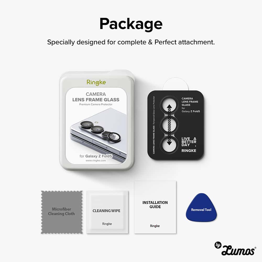 RINGKE CAMERA LENS FRAME GLASS Designed For Samsung Galaxy Z Fold 5 Camera Lens Protector