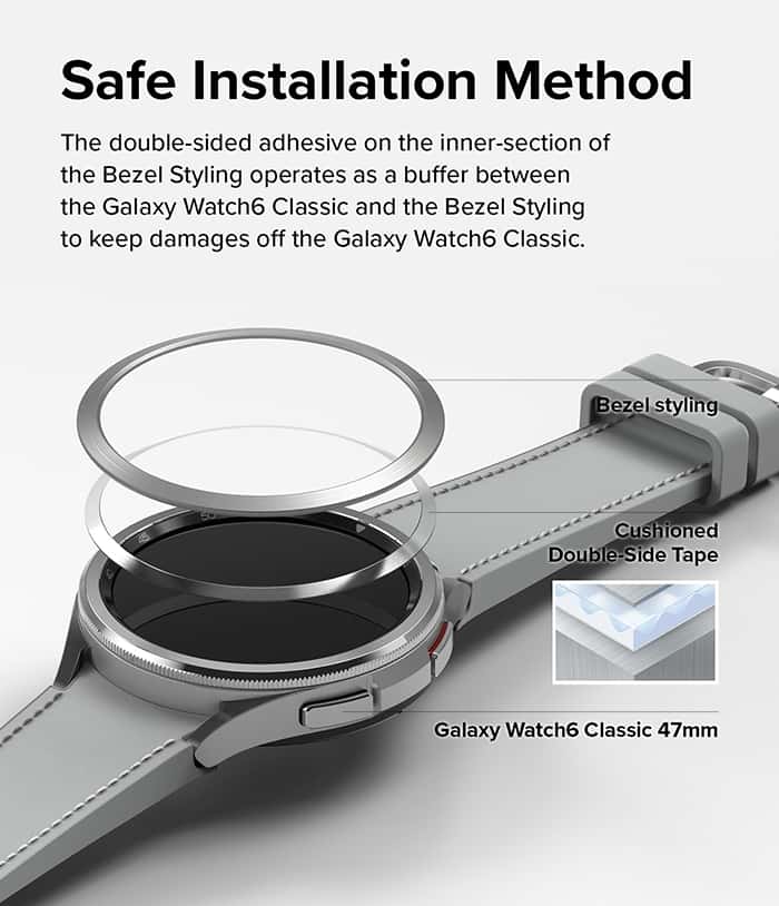 RINGKE BEZEL STYLING CASING COVER For Samsung Galaxy Watch 6 Classic
