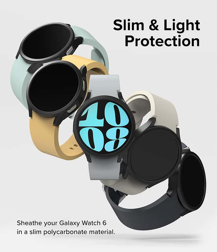 RINGKE SLIM CASE For Galaxy Watch 6 44mm & 40mm Hard Case