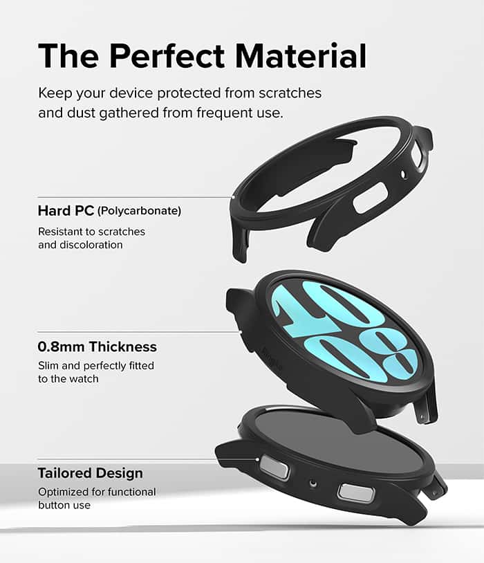 RINGKE SLIM CASE For Galaxy Watch 6 44mm & 40mm Hard Case