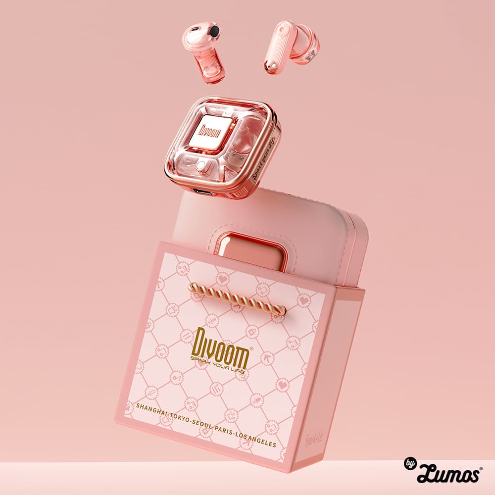 DIVOOM SPARK-AIR Bluetooth Earphone – Pink