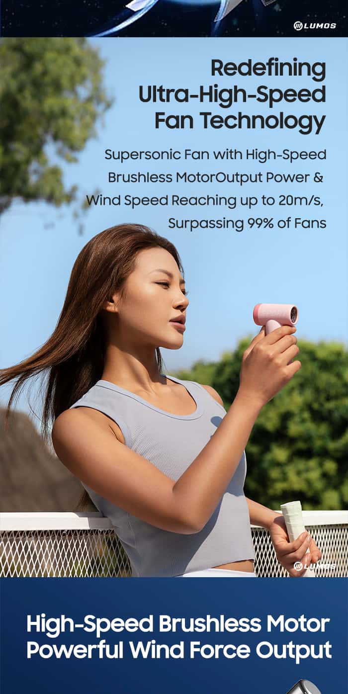SPORT DC01 ONE-TOUCH COOL 80000RPM High-Speed Mini Fan