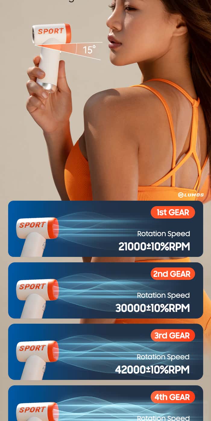 SPORT DC01 ONE-TOUCH COOL 80000RPM High-Speed Mini Fan