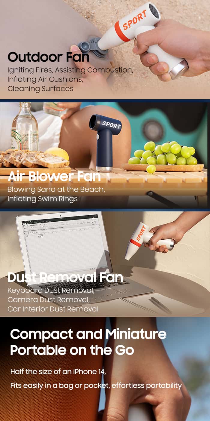 SPORT DC01 ONE-TOUCH COOL 80000RPM High-Speed Mini Fan
