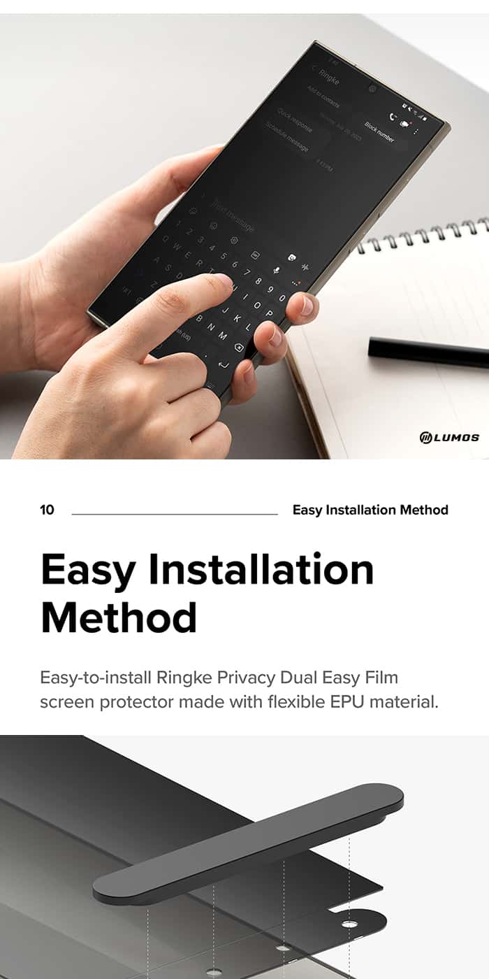 RINGKE PRIVACY DUAL EASY FILM Samsung Galaxy S24 Ultra Premium Screen Protector