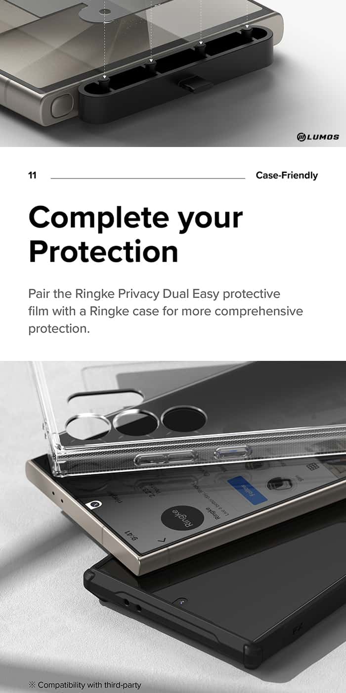 RINGKE PRIVACY DUAL EASY FILM Samsung Galaxy S24 Ultra Premium Screen Protector