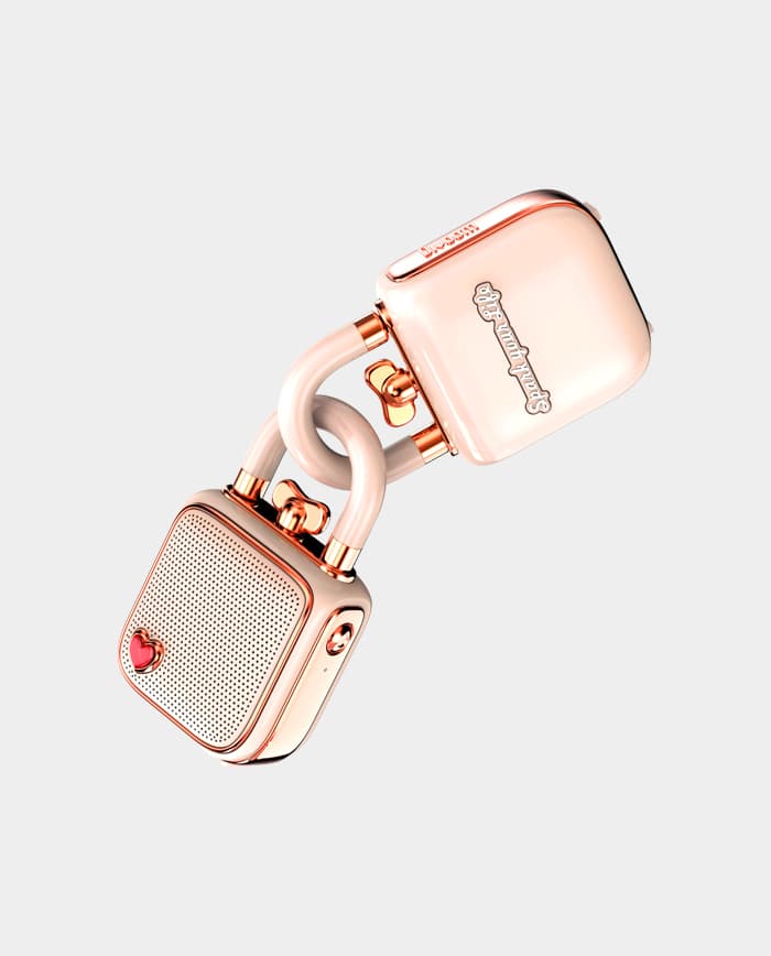 DIVOOM LOVE LOCK Mini Bluetooth Speaker – Pink
