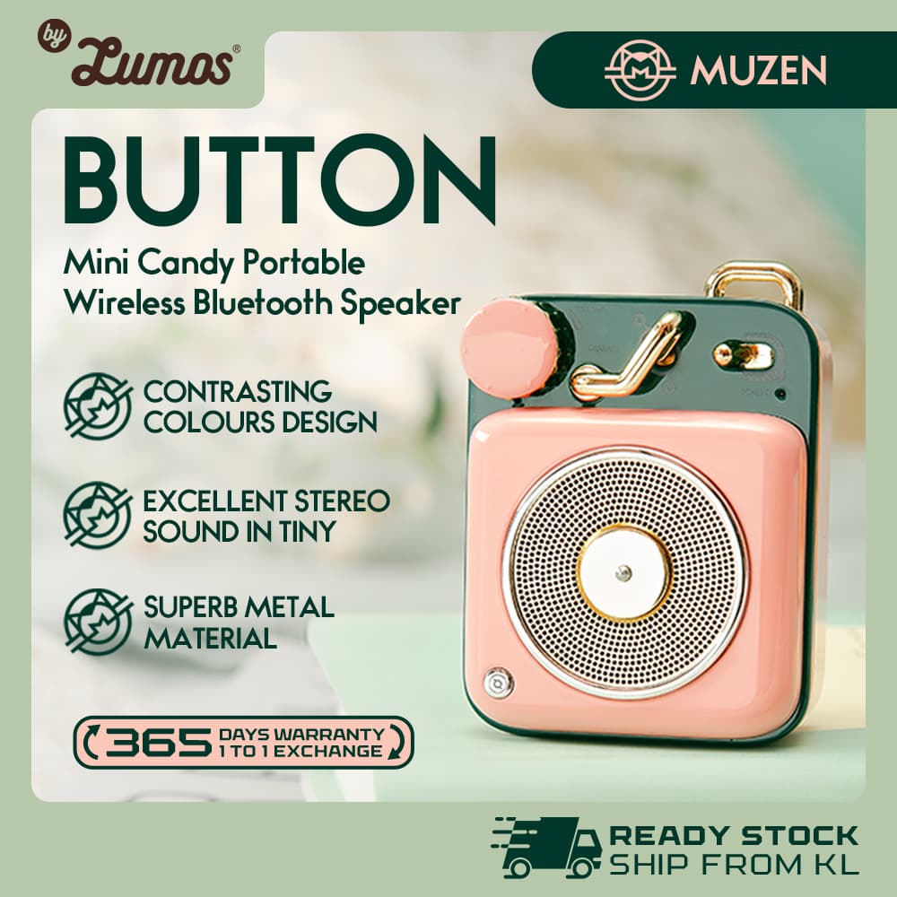 MUZEN BUTTON Bluetooth Portable Speaker