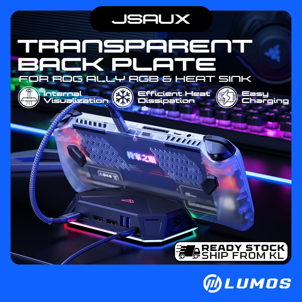 JSAUX PC0110 Transparent Back Plate for ROG Ally