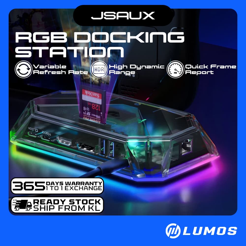 JSAUX HB1201S 12-Port RGB Docking Station