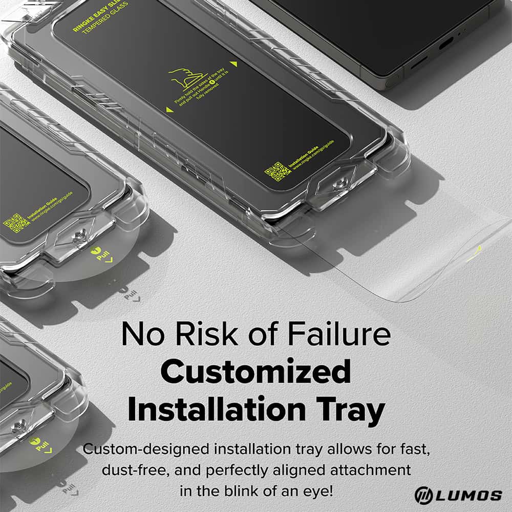 Ringke Easy Slide HD+ Clear Tempered Glass 【2 pack】 for Samsung Galaxy S25/ S25 Plus/ S25 Ultra