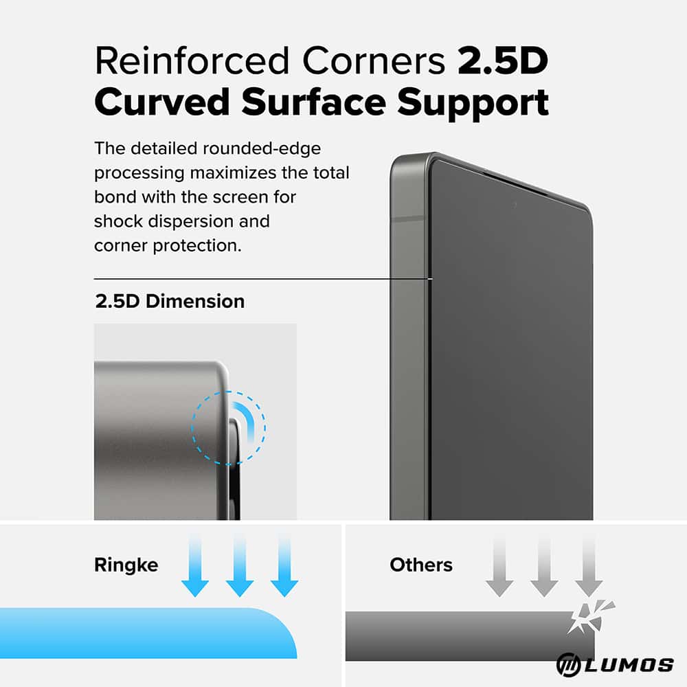 Ringke Easy Slide HD+ Clear Tempered Glass 【2 pack】 for Samsung Galaxy S25/ S25 Plus/ S25 Ultra