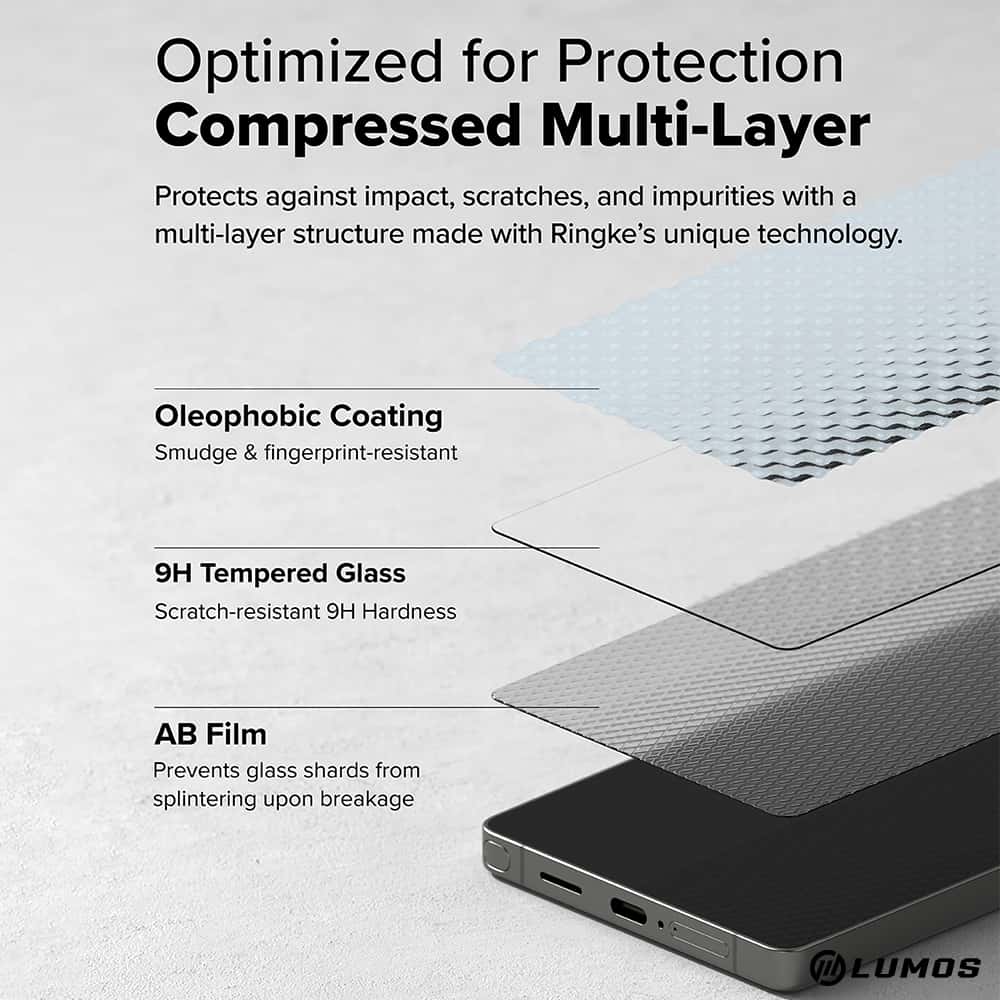 Ringke Easy Slide HD+ Clear Tempered Glass 【2 pack】 for Samsung Galaxy S25/ S25 Plus/ S25 Ultra