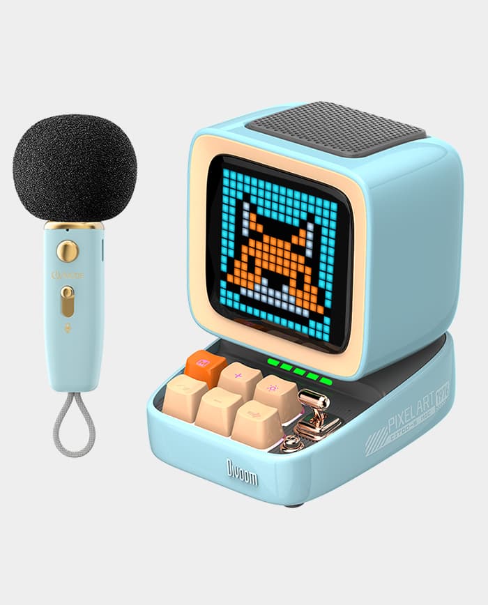 DIVOOM DITOO MIC Pixel Bluetooth Speaker – Blue