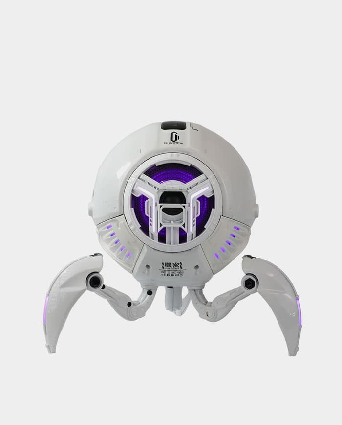 GravaStar Mars Pro 20w White Bluetooth 5.0 Speaker 6 Dynamic RGB Light Portable Wireless