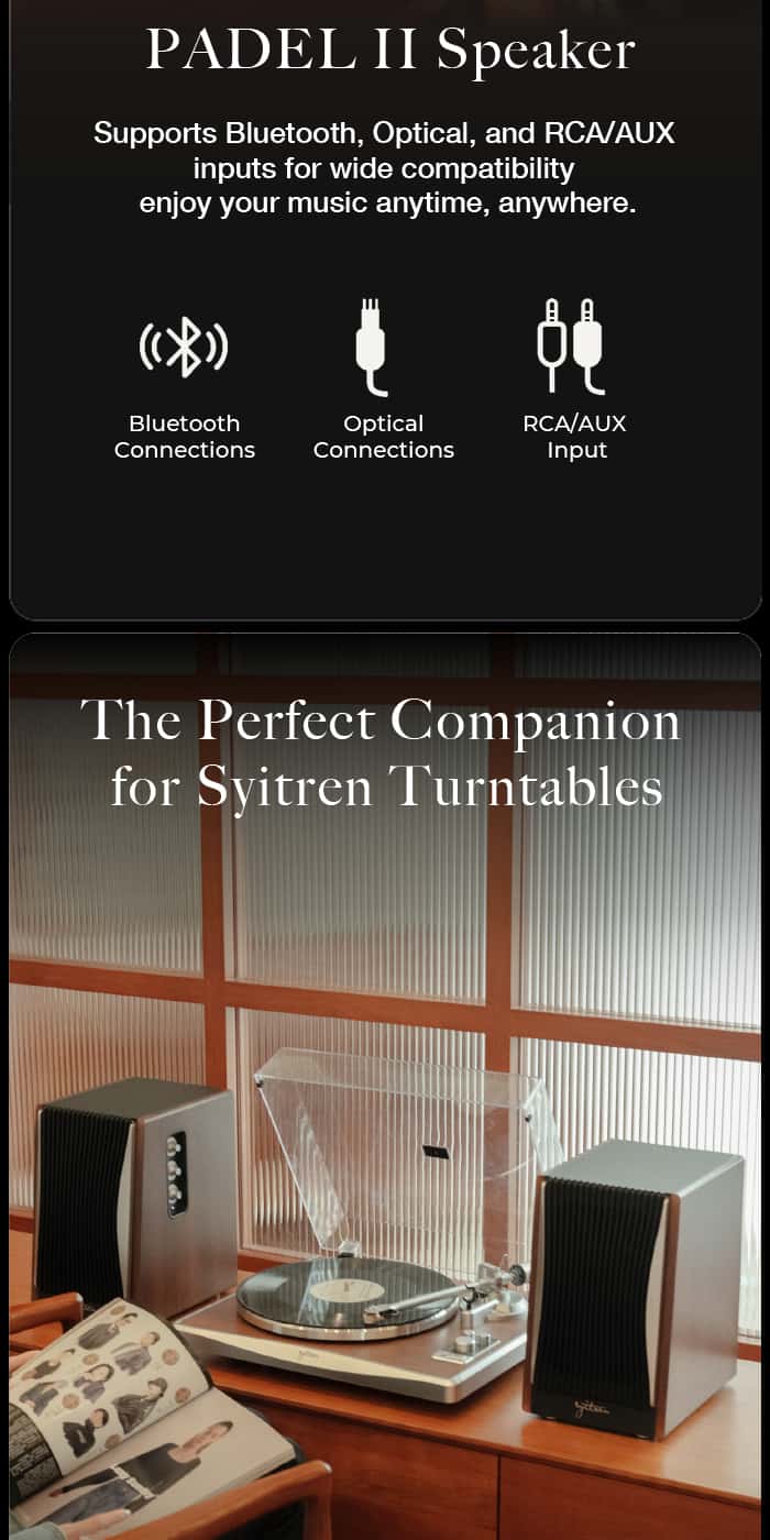 SYITREN PADEL II Retro HiFi Bluetooth Wireless Desktop Speaker