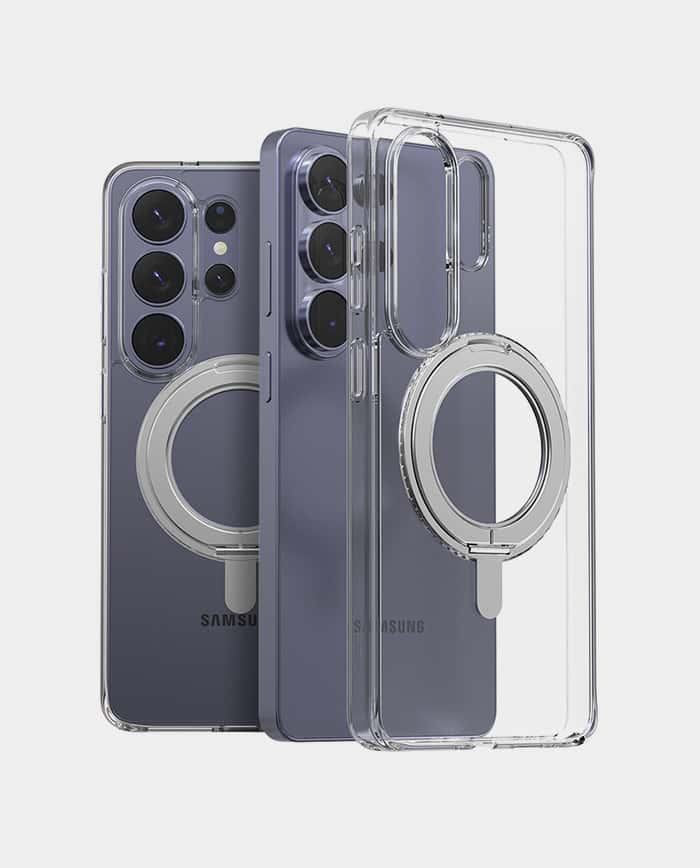 Araree Duple M Stand Case for Samsung Galaxy S26 Ultra – Clear Protect Magnetic Charging 360°stand