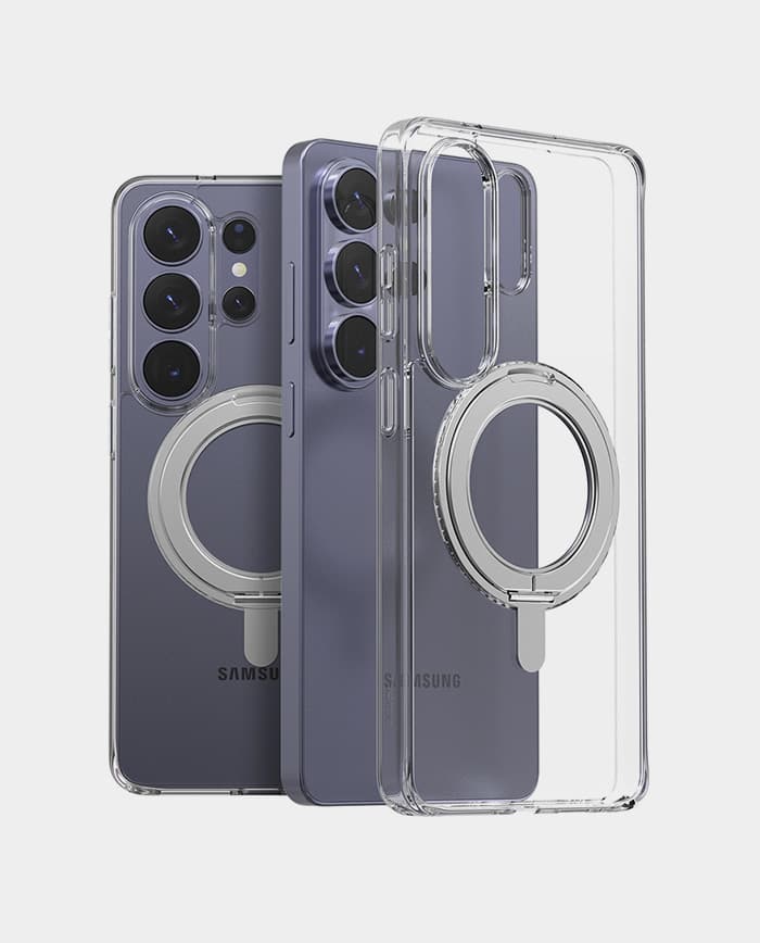 Araree Duple M Stand Case for Samsung Galaxy S26 Ultra – Clear Protect Magnetic Charging 360°stand