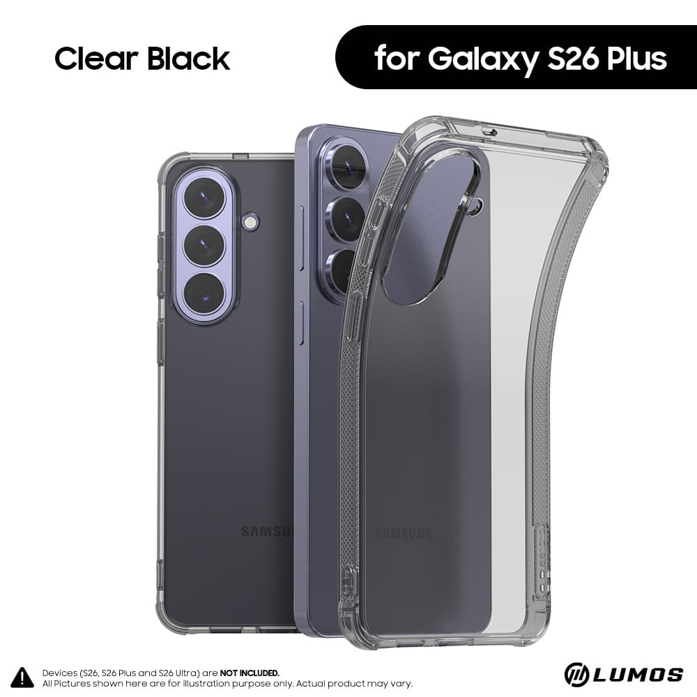 Araree Samsung Galaxy S26 / S26 Plus / S26 Ultra series Flexield Soft Cover Protective Case – S26 Plus Clear Black