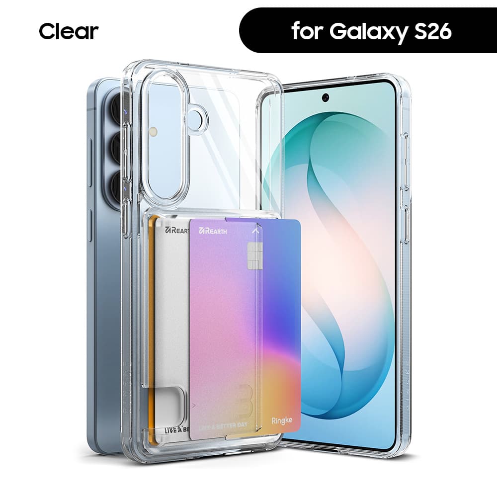Ringke FUSION CARD Series for Samsung Galaxy S26 / S26 Plus/ S26 Ultra Protective Phone Case & Casing – S26 Clear