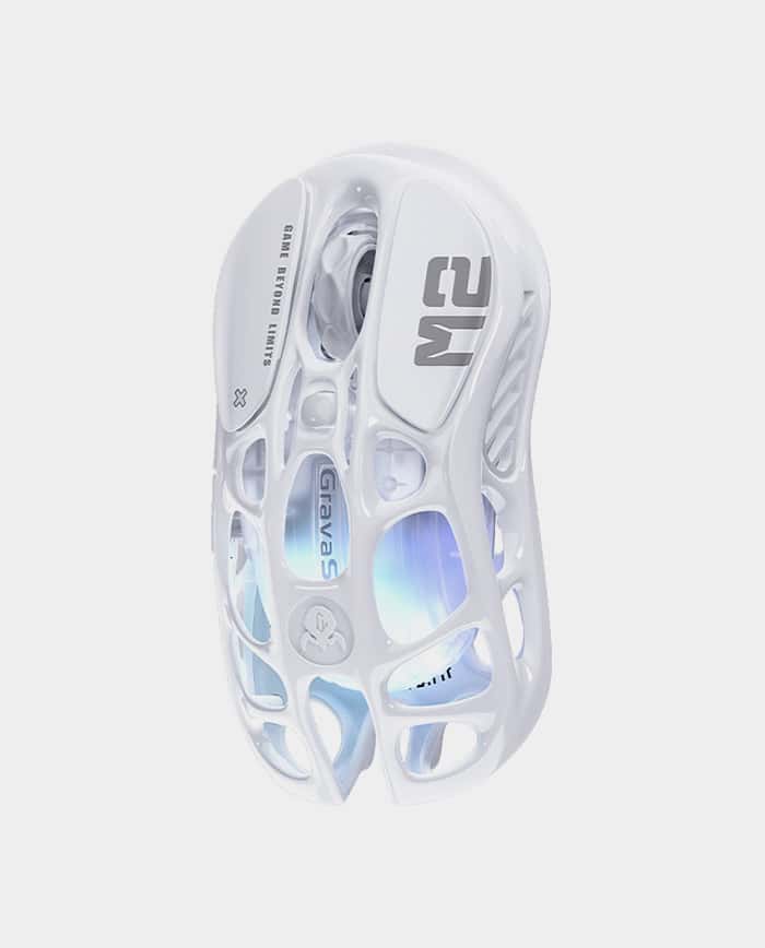 GravaStar Mercury M2 Opaline White Wireless Gaming Mouse PAW3395 5 Light Modes Ultra Sensitive