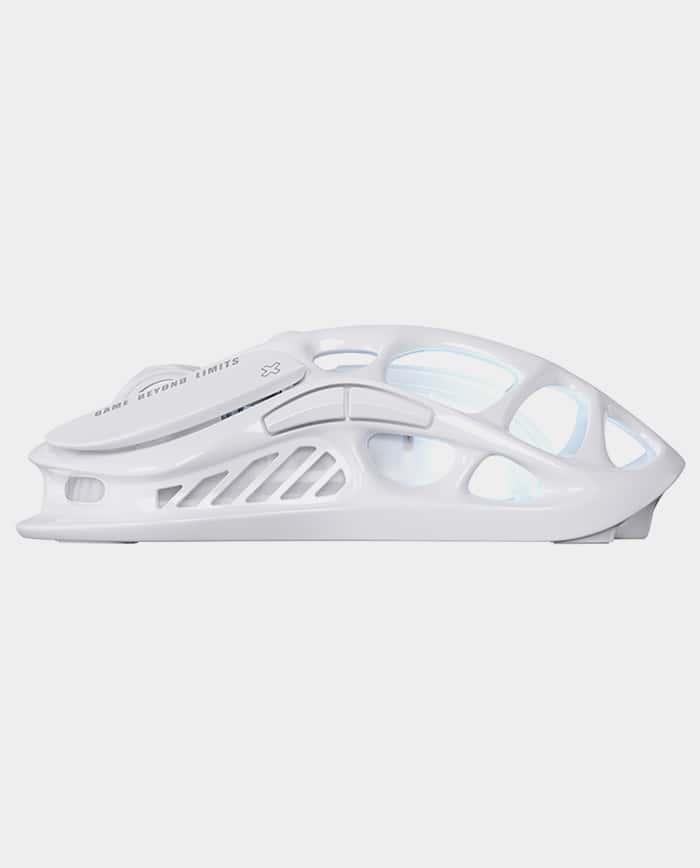 GravaStar Mercury M2 Opaline White Wireless Gaming Mouse PAW3395 5 Light Modes Ultra Sensitive