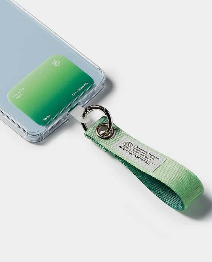 Ringke HOLDER LINK & Eyelet Keyring Strap with Smart Device phone holder and finger strap combo
